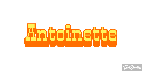 Antoinette Efecto de texto