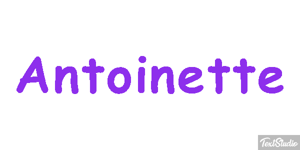 Antoinette Efecto de texto