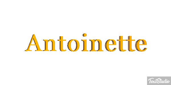 Antoinette Efecto de texto