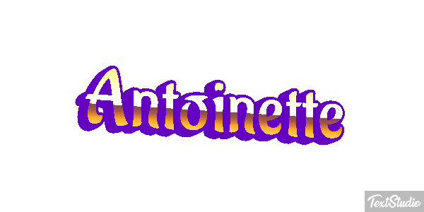 Antoinette Efecto de texto