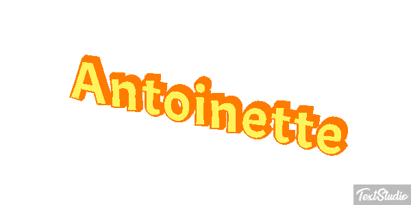 Antoinette Efecto de texto