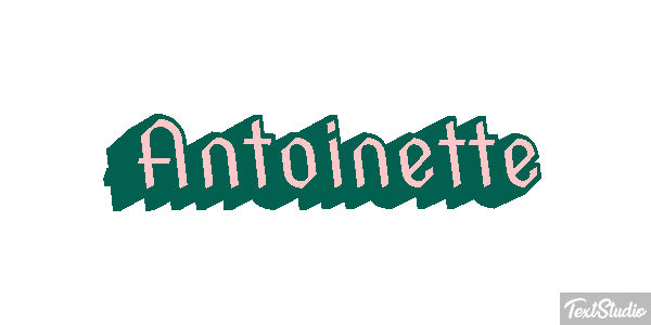 Antoinette Efecto de texto