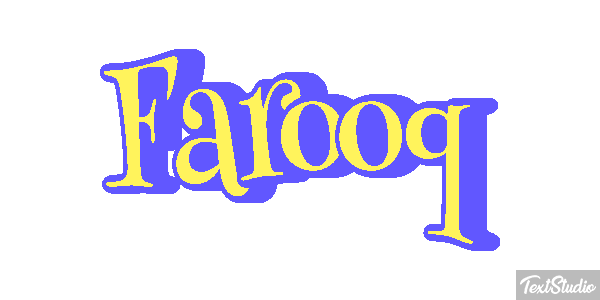 Farooq Text effect