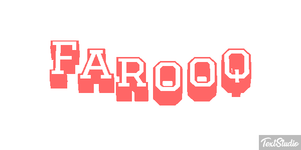 Farooq Text effect