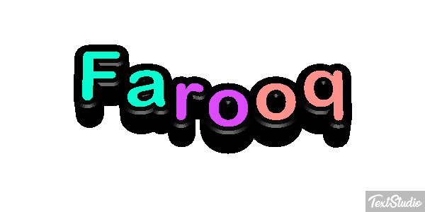 Farooq Text effect