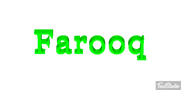 Farooq Text effect