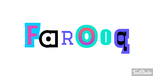 Farooq Text effect