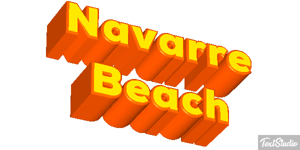 Navarre Beach Effetto testo