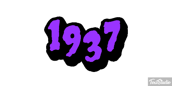1937 Text effect