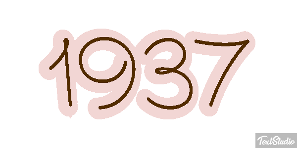 1937 Text effect