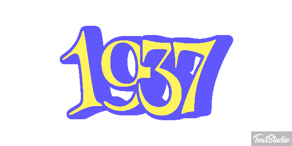 1937 Text effect