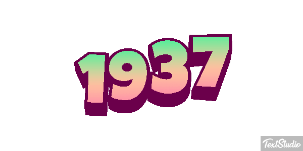 1937 Text effect