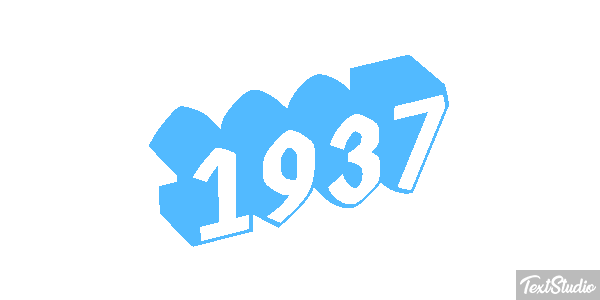 1937 Text effect