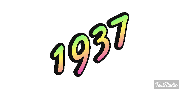 1937 Text effect