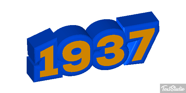 1937 Text effect