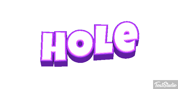 Hole Text effect