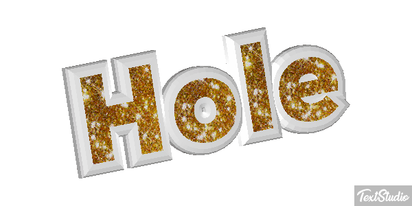 Hole Text effect