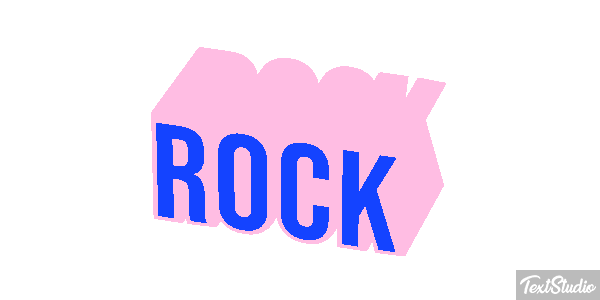Rock Metin efekti