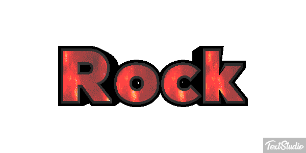 Rock Metin efekti