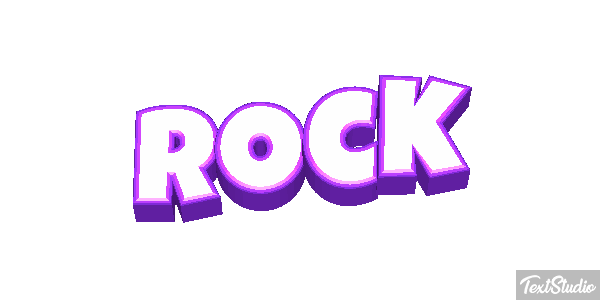 Rock Metin efekti