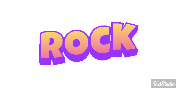 Rock Metin efekti