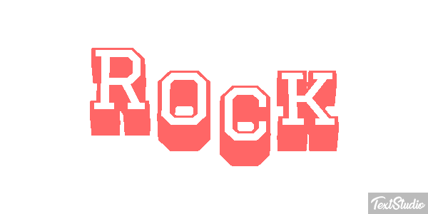 Rock Metin efekti