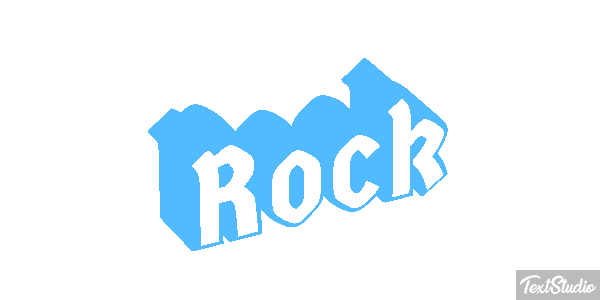 Rock Metin efekti