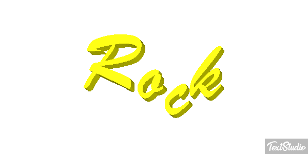 Rock Metin efekti