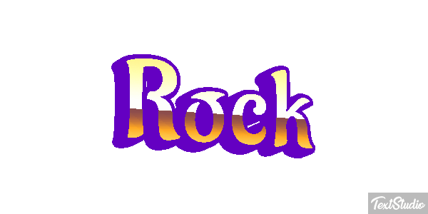 Rock Metin efekti