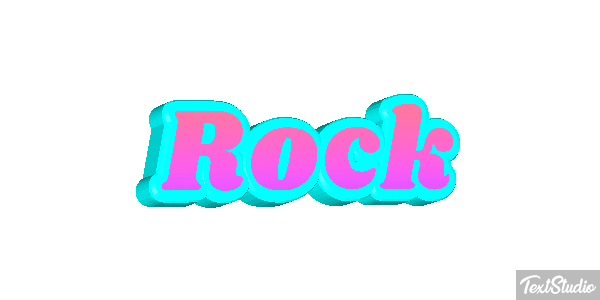 Rock Metin efekti