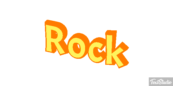 Rock Metin efekti