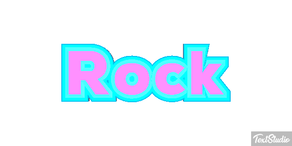 Rock Metin efekti