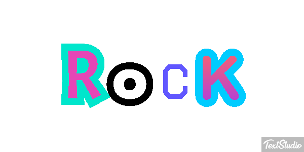 Rock Metin efekti