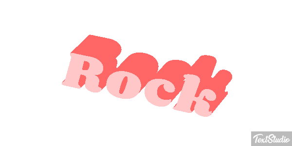 Rock Metin efekti