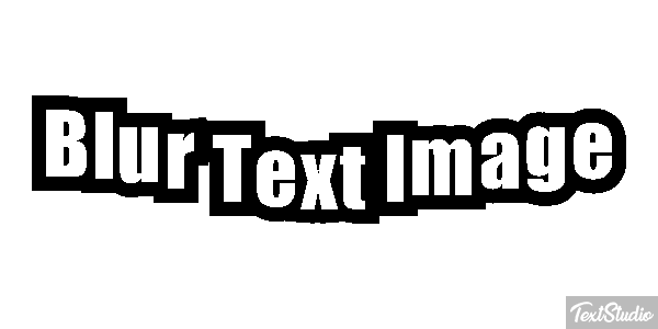 Blur Text Image Metin efekti