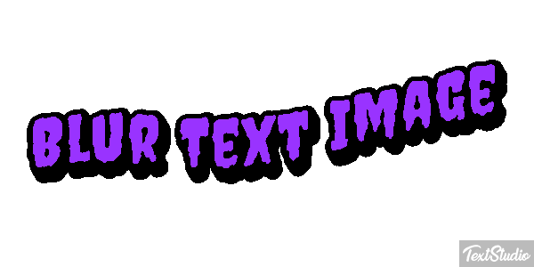 Blur Text Image Metin efekti