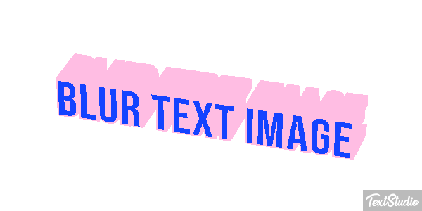Blur Text Image Metin efekti