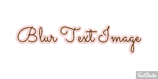 Blur Text Image Metin efekti