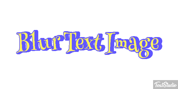 Blur Text Image Metin efekti