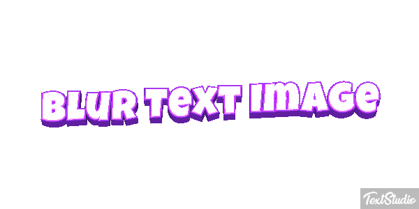 Blur Text Image Metin efekti