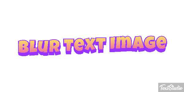 Blur Text Image Metin efekti