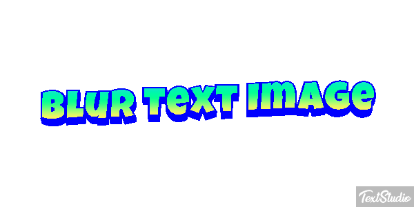 Blur Text Image Metin efekti