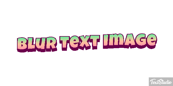 Blur Text Image Metin efekti