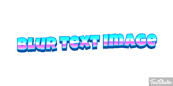 Blur Text Image Metin efekti