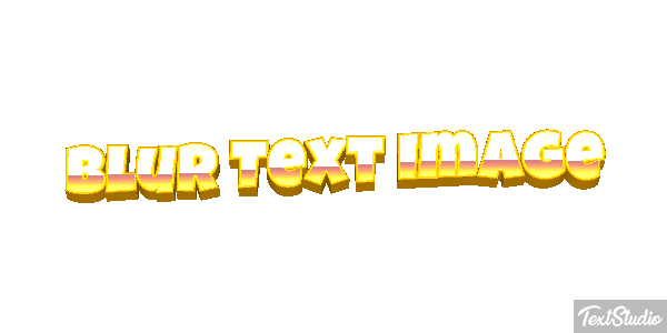 Blur Text Image Metin efekti