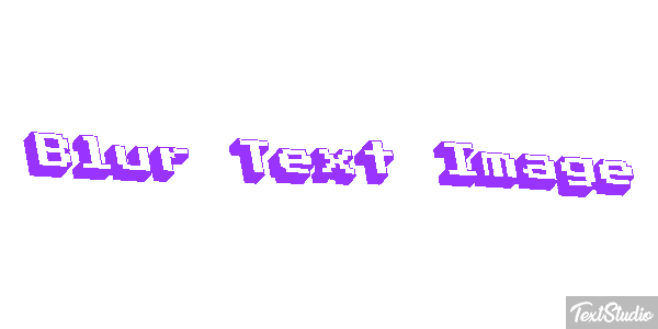 Blur Text Image Metin efekti