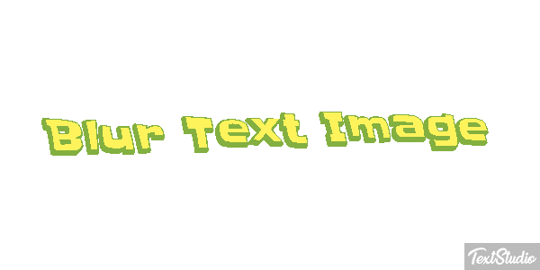 Blur Text Image Metin efekti