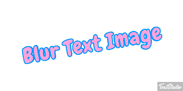 Blur Text Image Metin efekti