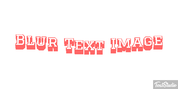 Blur Text Image Metin efekti