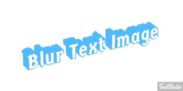 Blur Text Image Metin efekti